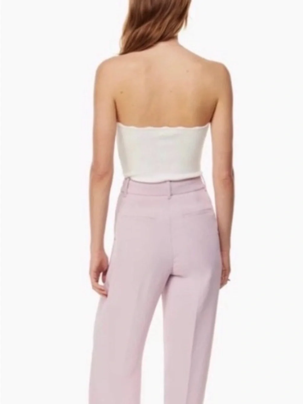 Wilfred Wide-Leg High-Waist Linen Pants in Soft Lilac